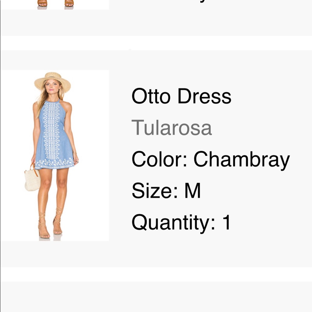 Spanish style Tularosa Blue dress.